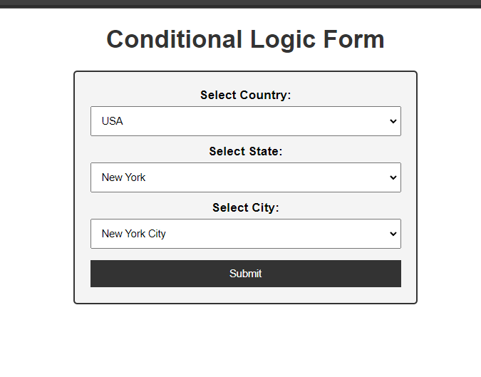 Conditional Logic screenshot